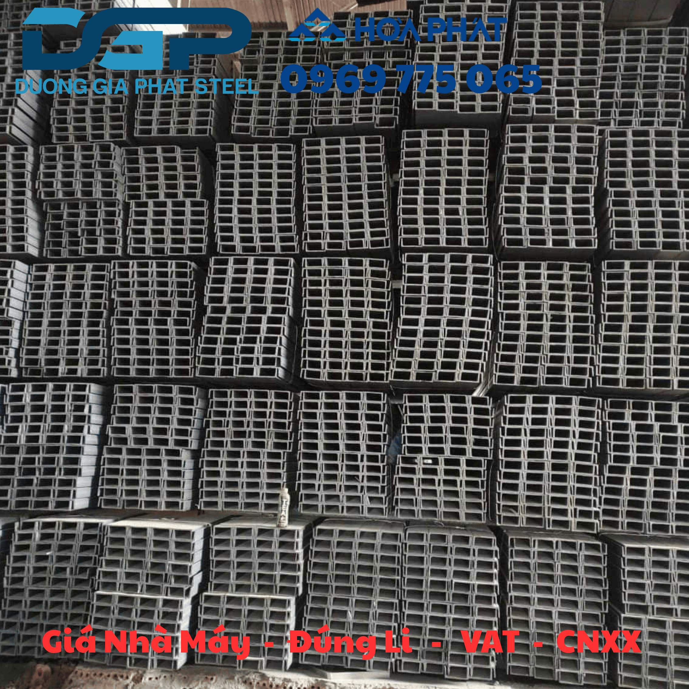 Thép hình U, V, I, H mạ kẽm nhúng nóng