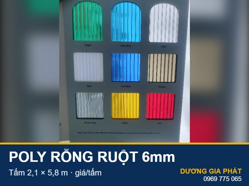 Tấm Poly rỗng ruột Solarlight