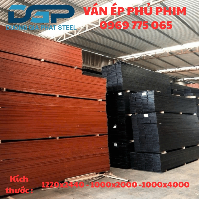 Ván Ép Cốp Pha Đỏ/ Đen/ Vàng.