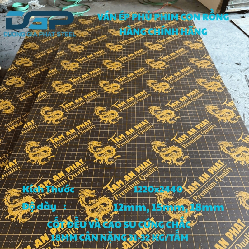 Ván Ép Phủ Phim Còn Rồng 15mm