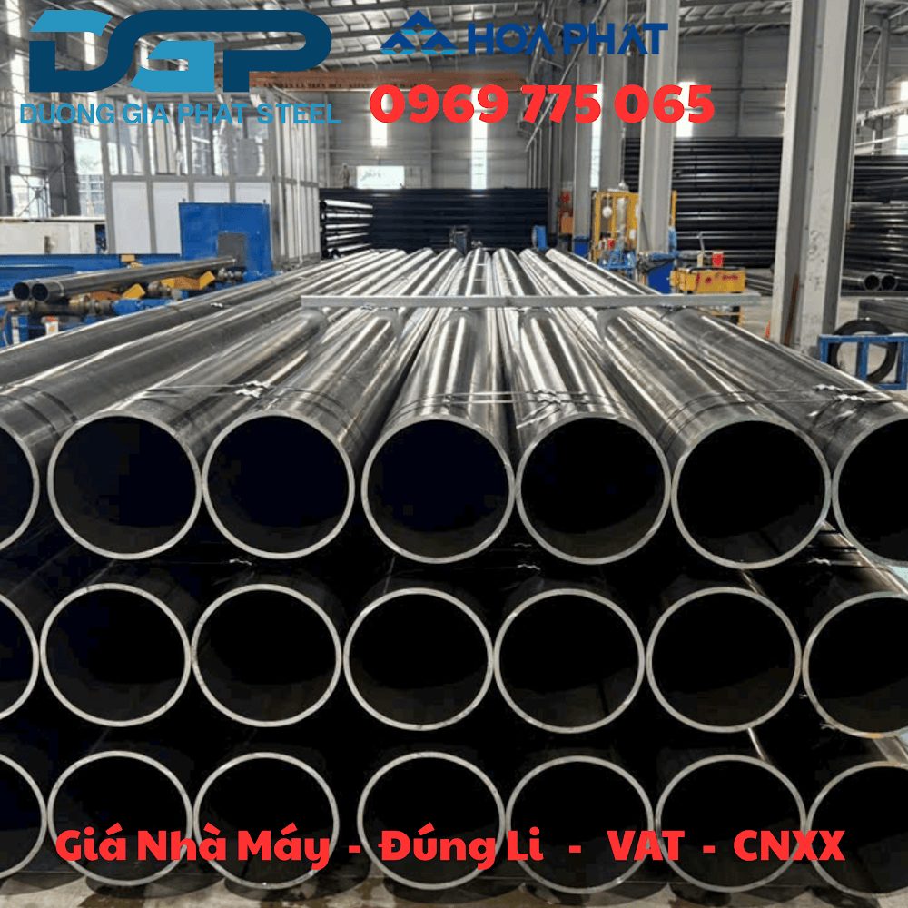 Ống thép đen cỡ lớn tại kho Dương Gia Phát