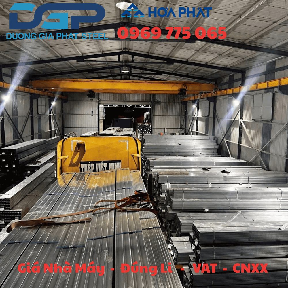 Kho thép Dương Gia Phát phục vụ dự án nhà xưởng